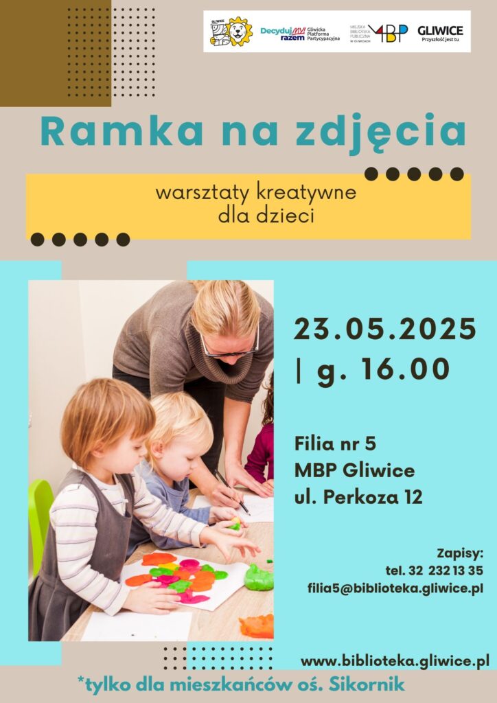 Plakat z informacją o warsztatach