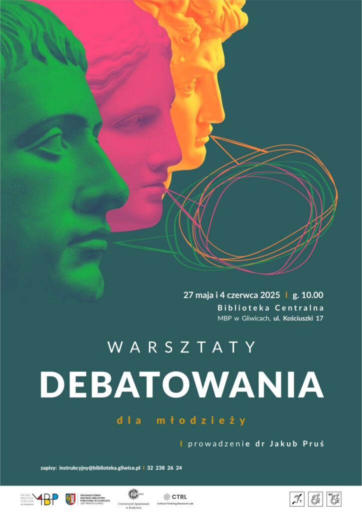 Plakat z informacją o warsztatach