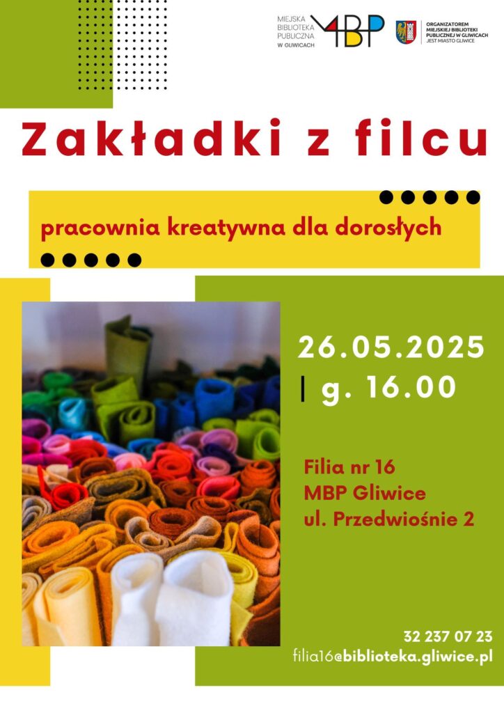 Plakat z informacją o warsztatach