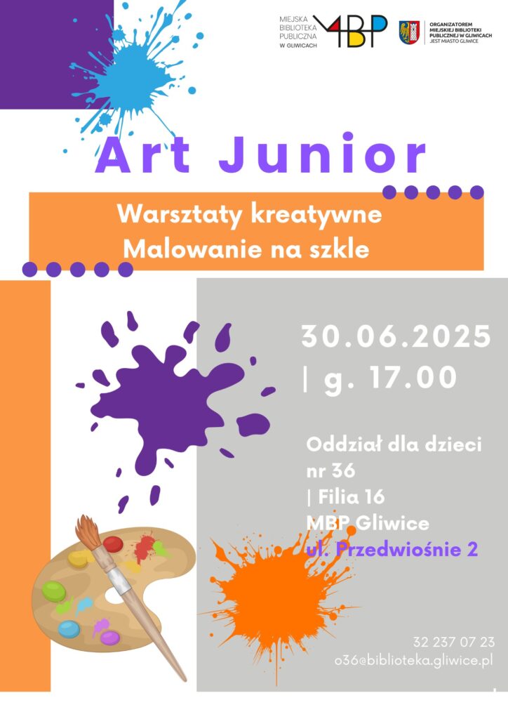 Plakat z informacją o warsztatach