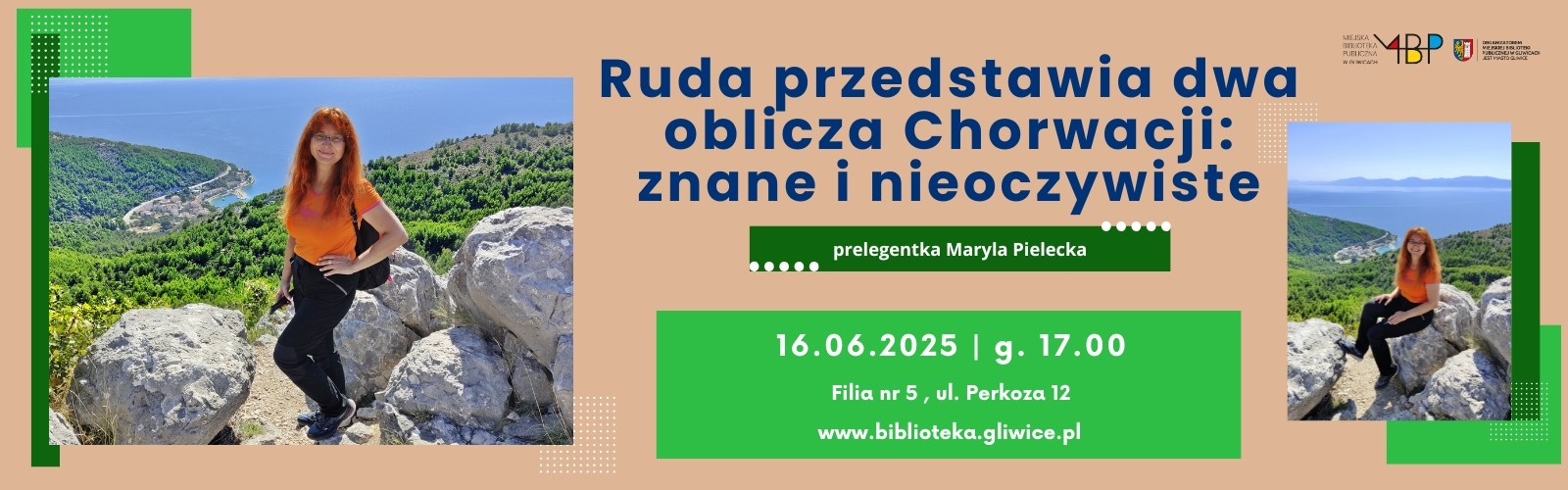 Baner z informacją o prelekcji