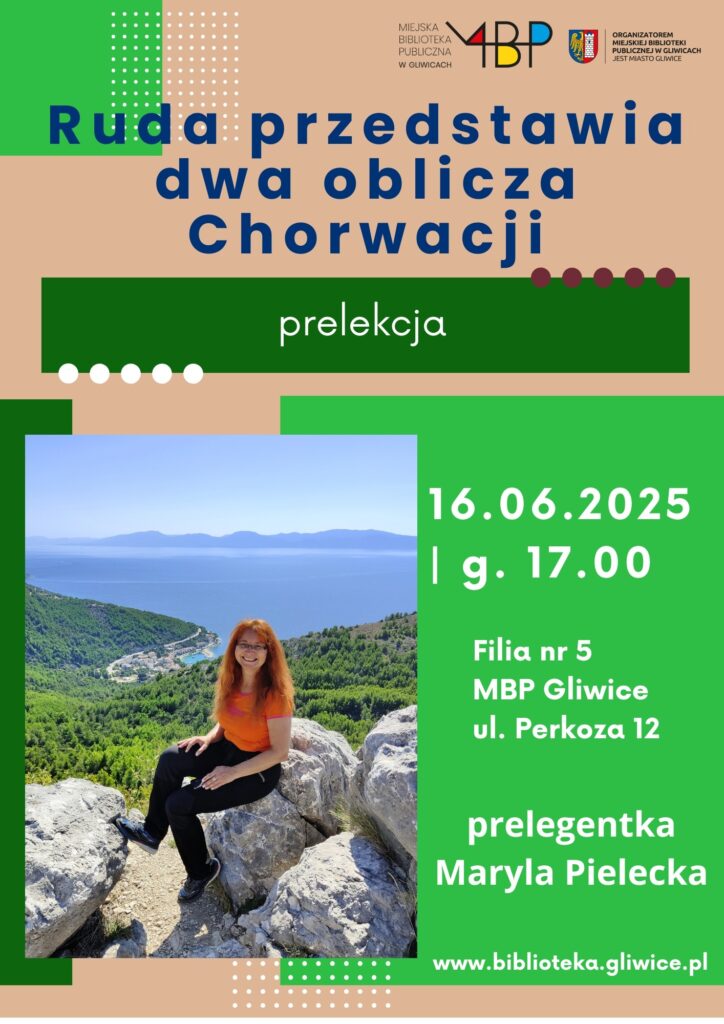 Plakat z informacją o prelekcji