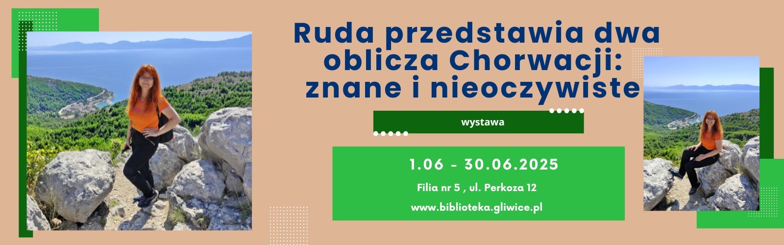 Baner z informacją o wystawie