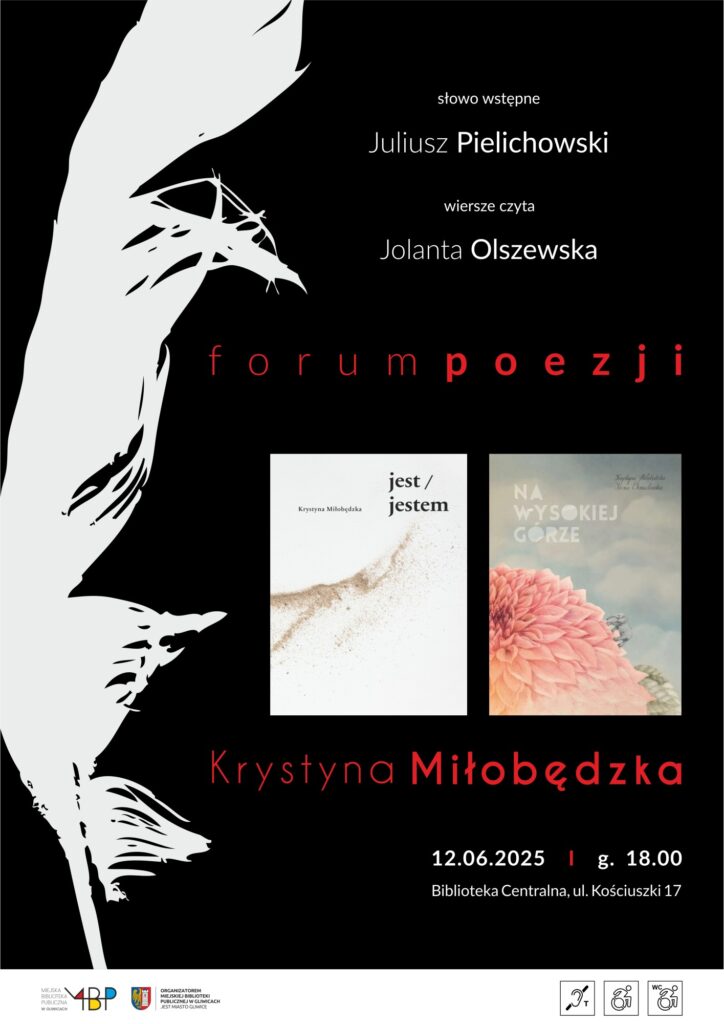 Plakat z informacją o forum poezji