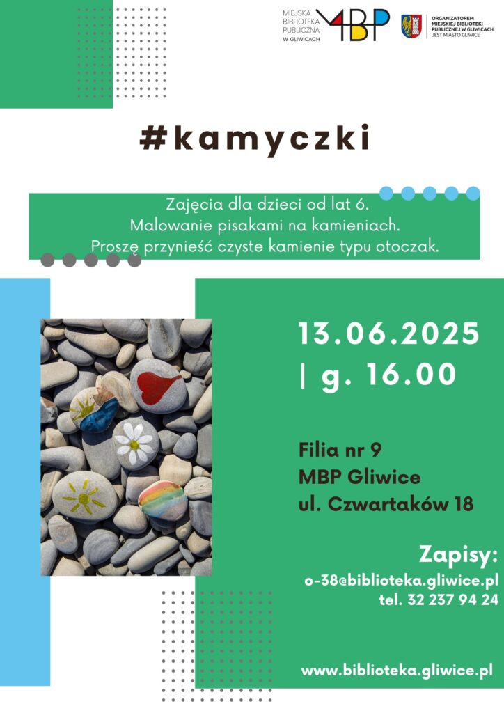 Plakat z informacją o zajęciu dla dzieci