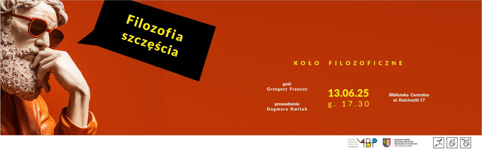 Baner z informacją o kole filozoficznym