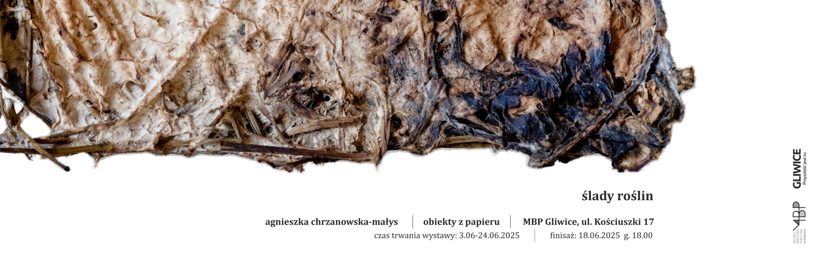 Baner z informacją o wystawie