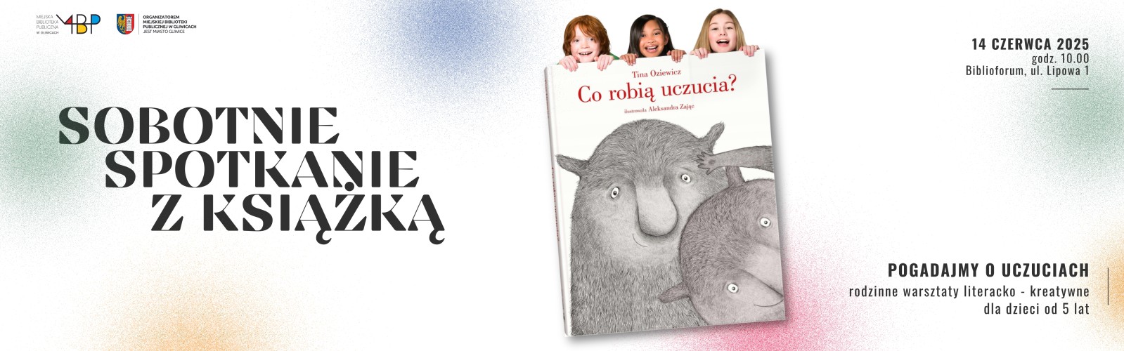 Baner z informacją o wydarzeniu dla dzieci