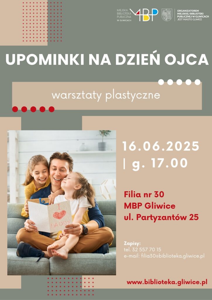 Plakat z informacją o warsztatach