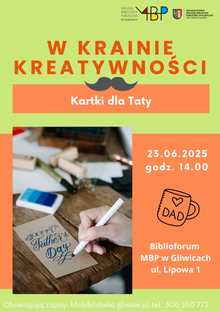 Plakat z informacją o warsztatach