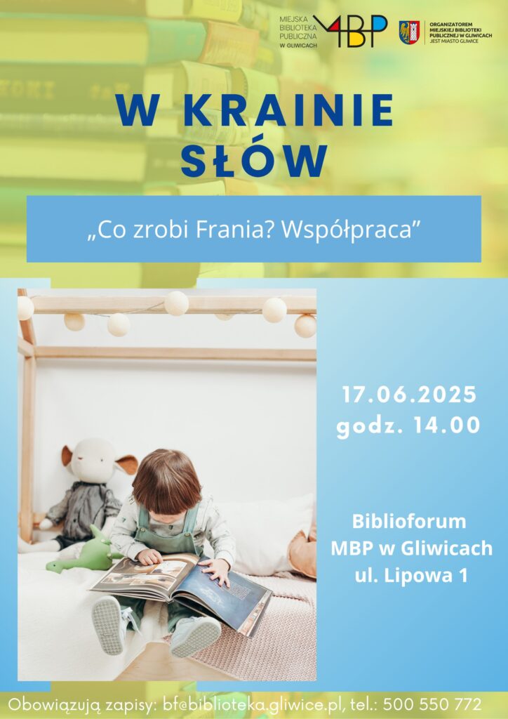 Plakat z informacją o zajęciu dla dzieci