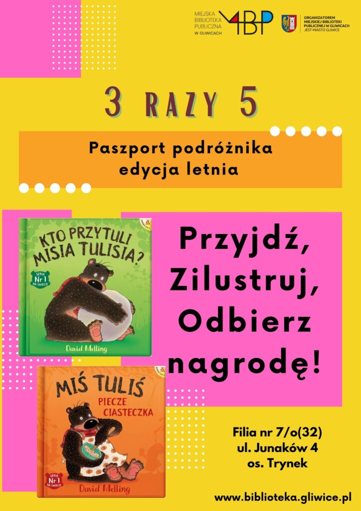 Plakat z informacją o zajęciu dla dzieci