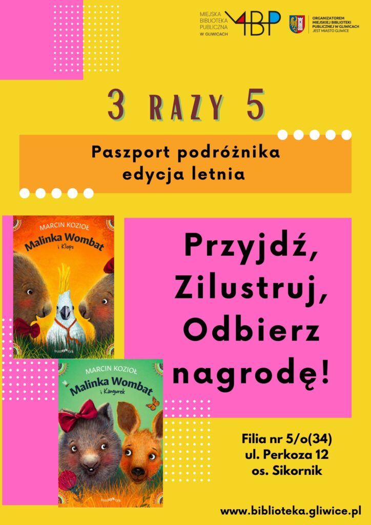 Plakat z informacją o zajęciu dla dzieci