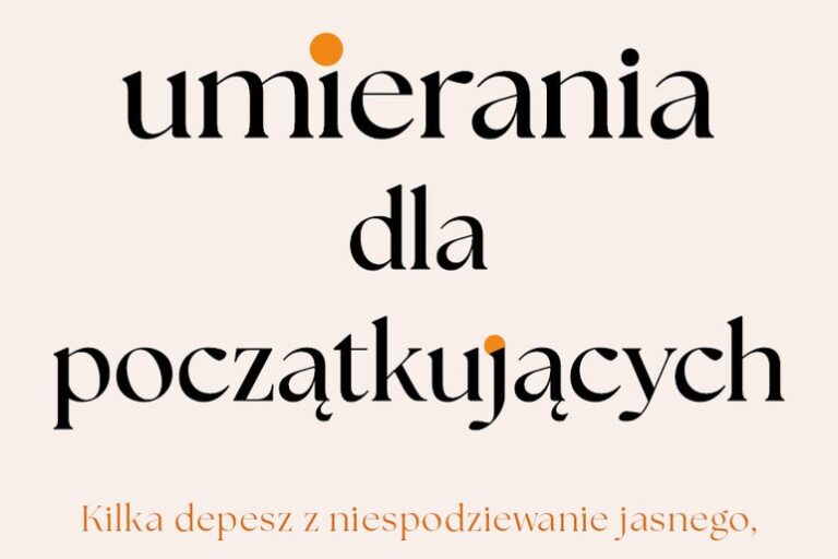 Poradnik umierania dla początkujących. Okładka