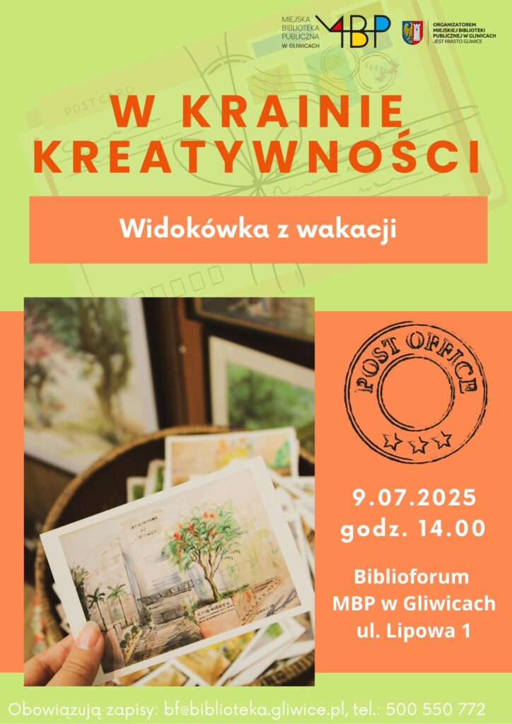 Plakat z informacją o warsztatach