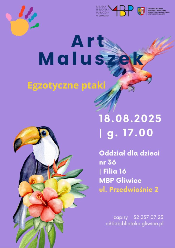 Plakat z informacją o pracowni kreatywnej dla dzieci