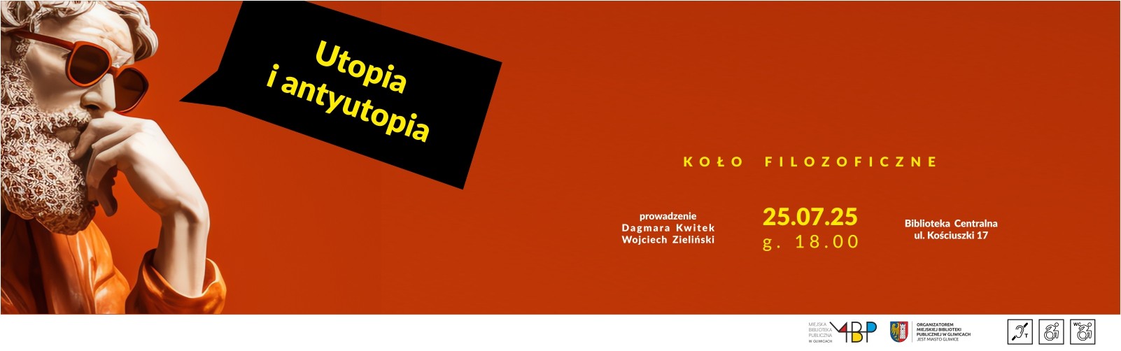 Baner z informacją o kole filozoficznym