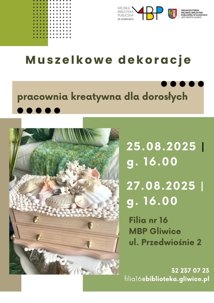 Plakat z informacją o warsztatach