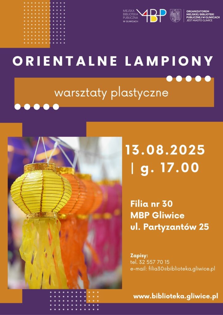 Plakat z informacją o warsztatach