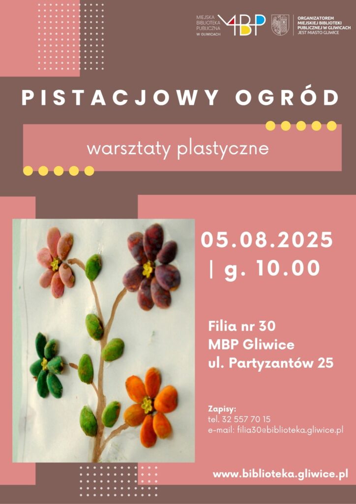 Plakat z informacją o warsztatach