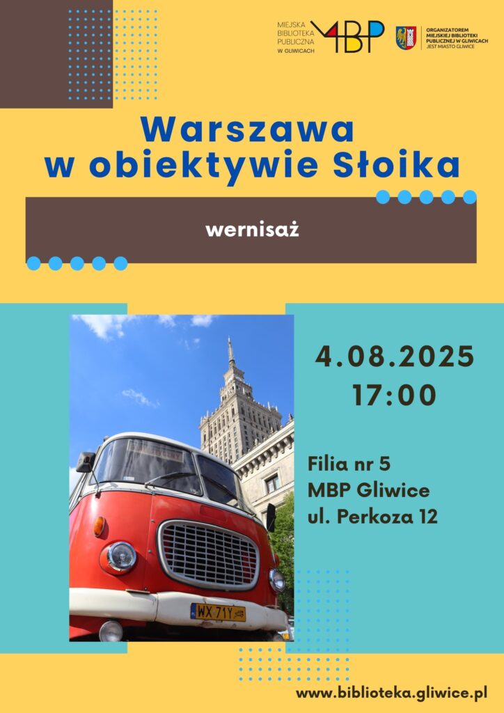 Plakat z informacją o wernisażu wystawy