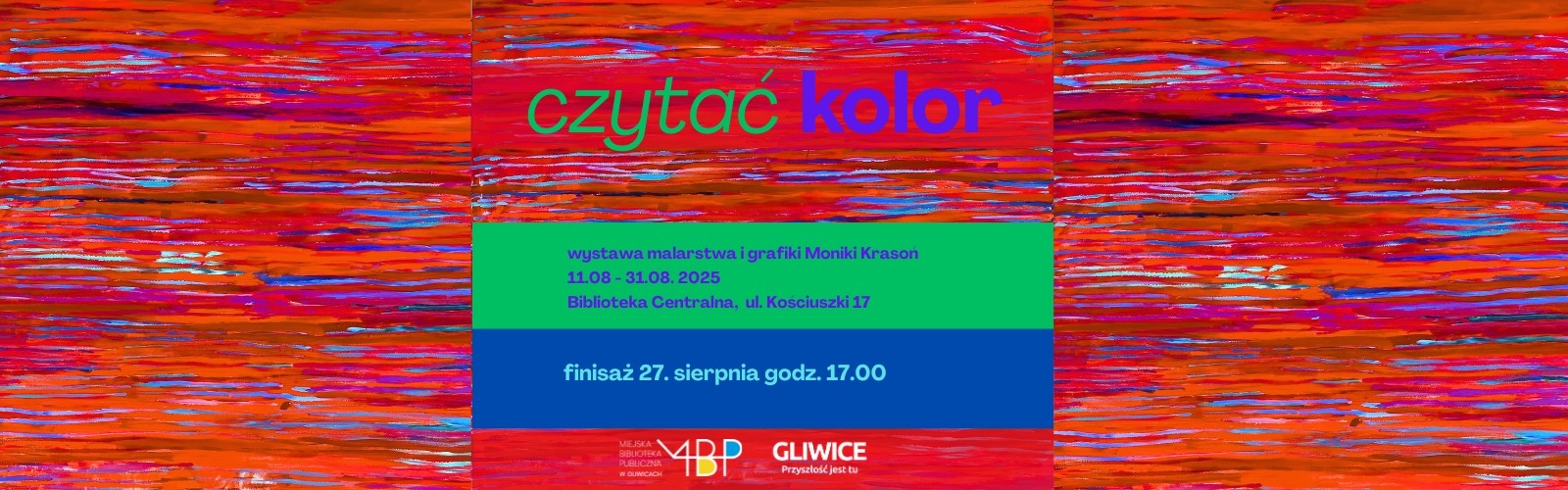 Baner z informacją o wystawie
