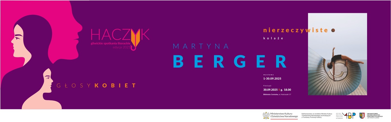 Baner z informacją o wystawie