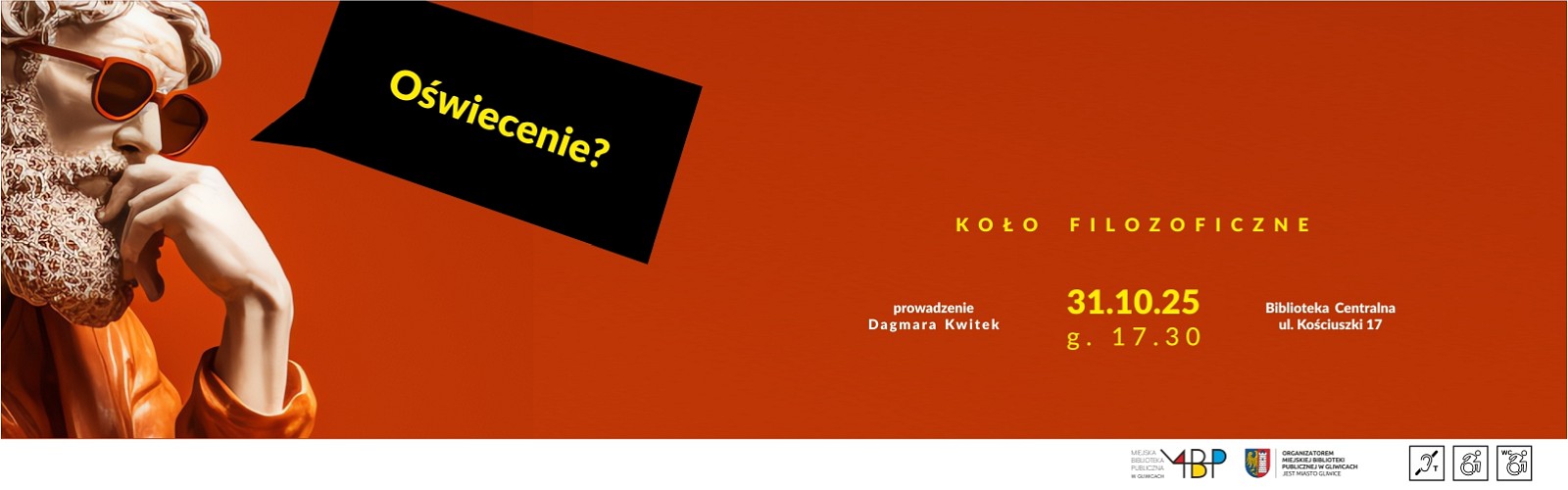 Baner z informacją o kole filozoficznym