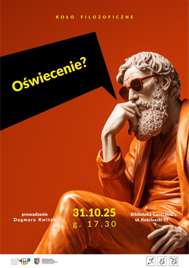 Plakat z informacją o kole filozoficznym