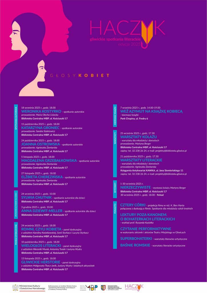 Plakat z programem wydarzeń Haczyk 2025