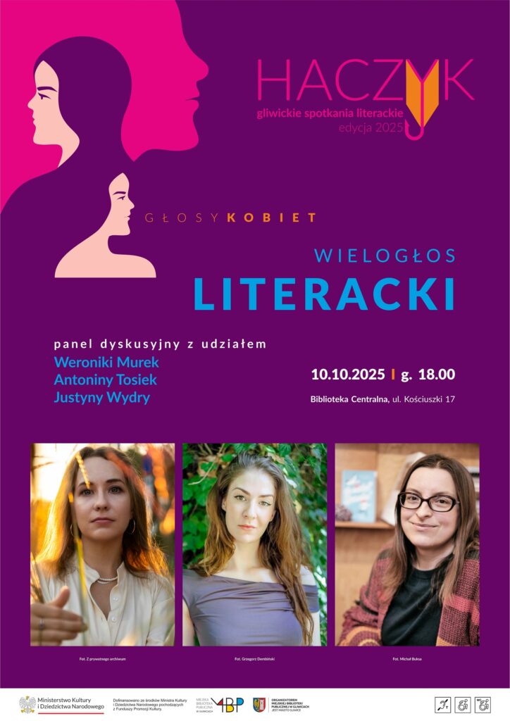 Plakat z informacją o panelu dyskusyjnym