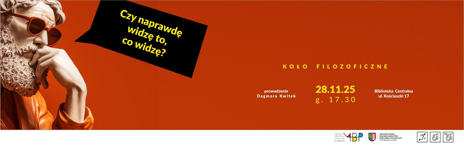 Baner z informacją o kole filozoficznym
