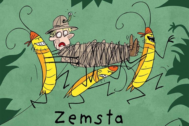 Zemsta karalucha. Okładka