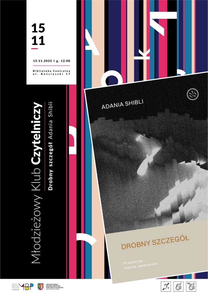 Plakat z informacją o Młodzieżowym Klubie Czytelniczym