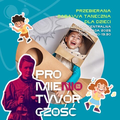 Afisz z informacją o festynie naukowym