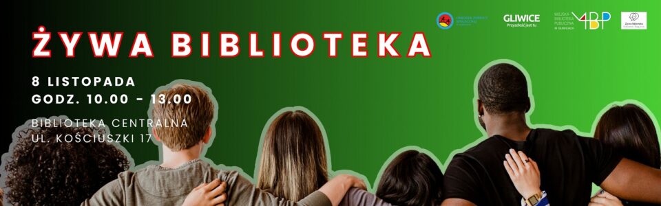 Baner z informacją o wydarzeniu — Żywa biblioteka