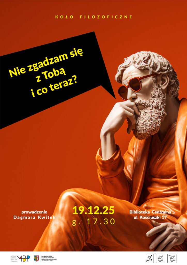 Plakat z informacją o kole filozoficznym