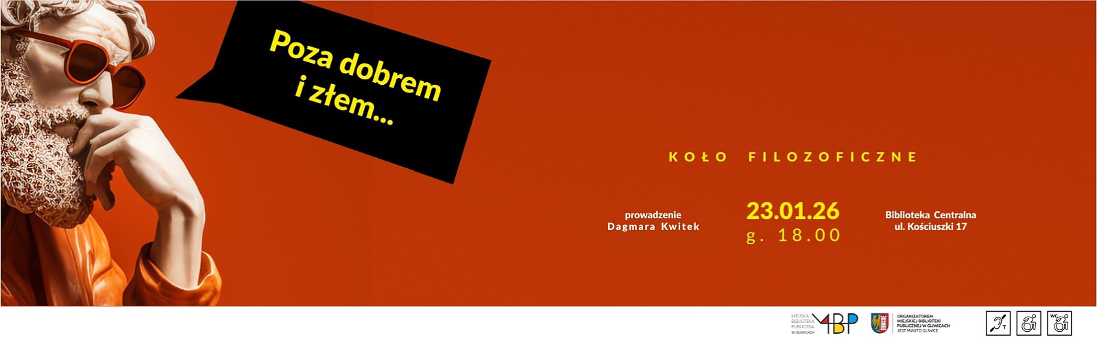 Baner z informacją o kole filozoficznym