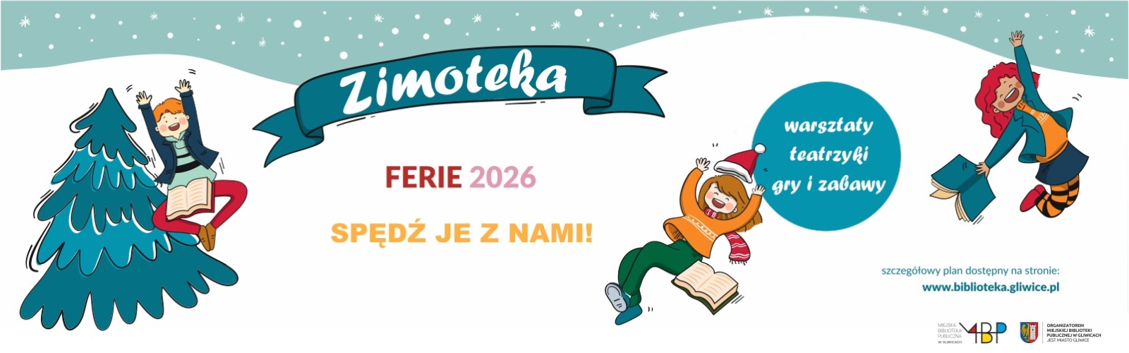 Baner z informacją o ferii
