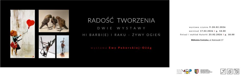 Baner z informacją o wystawie