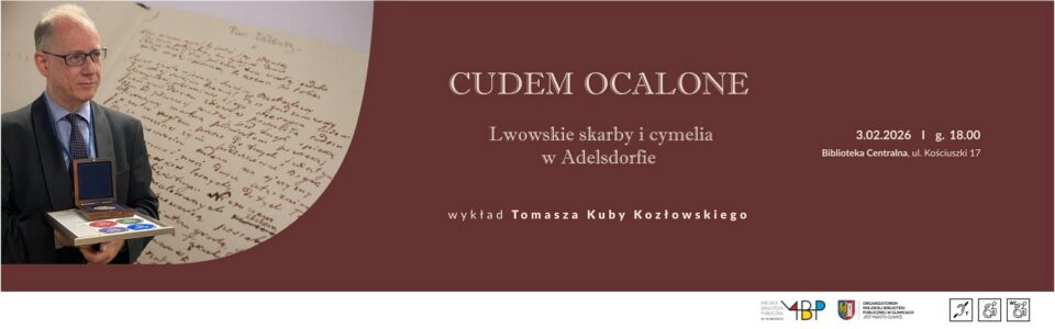 Baner z informacją o wykładzie