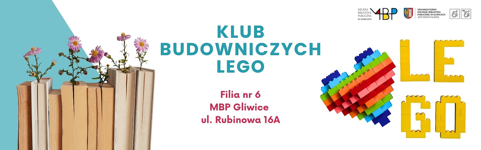 Baner z informacją o zajęciach z Lego
