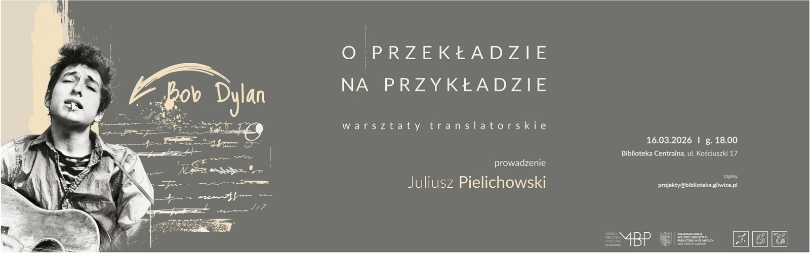 Baner z informacją o warsztatach