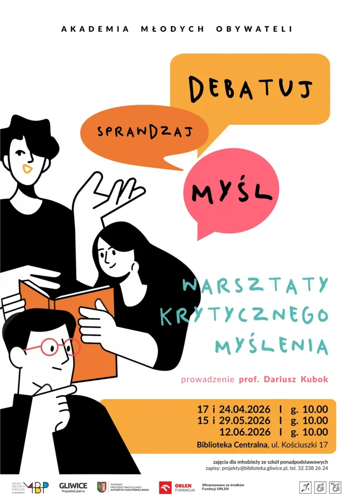 Plakat z informacją o warsztatach