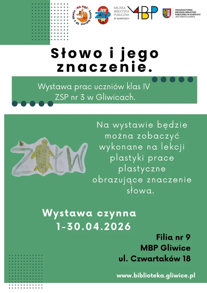 Plakat z informacją o wystawie