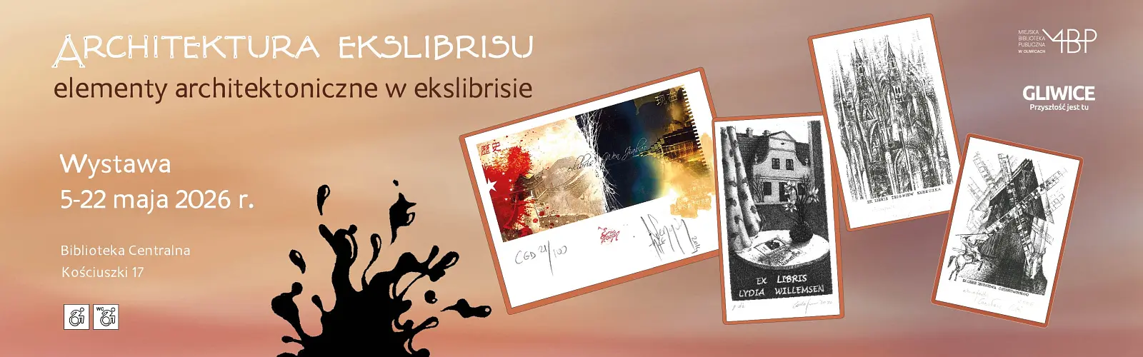 Baner z informacją o wystawie