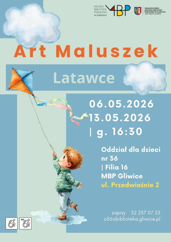 Plakat z informacją o zajęciu dla dzieci