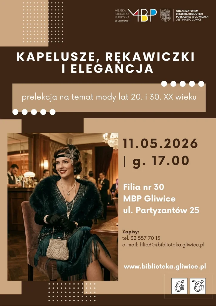 Plakat z informacją o prelekcji