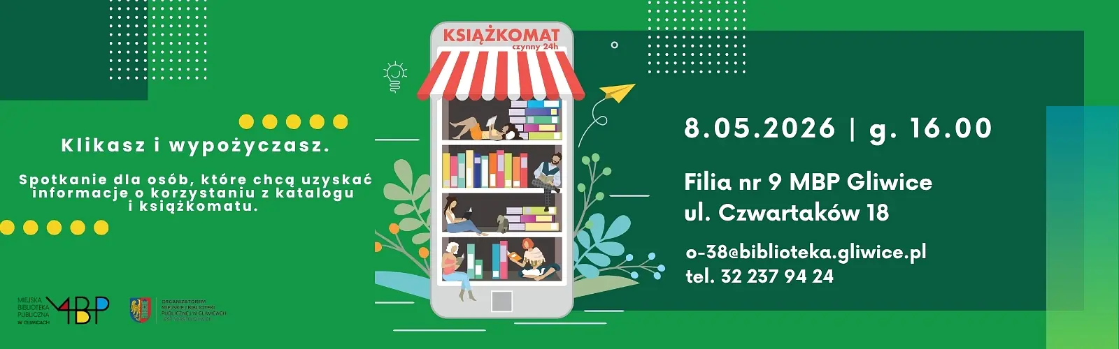 Baner z informacją o spotkaniu