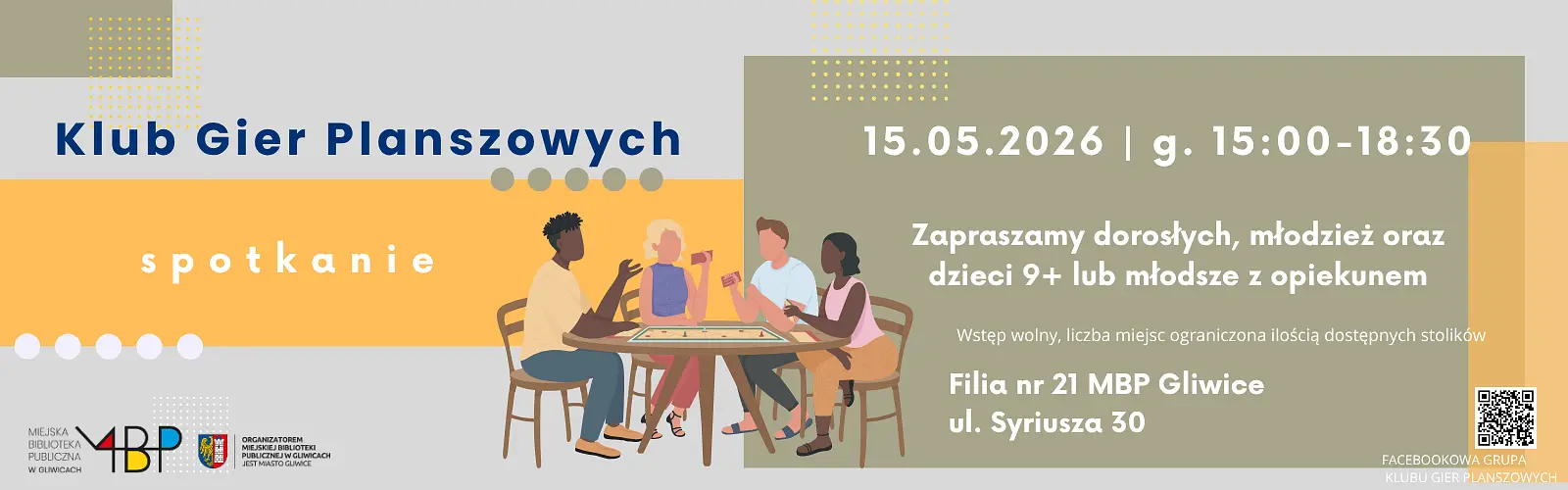 Baner z informacją o spotkaniu
